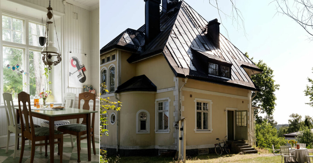 Werfen Sie einen Blick in die zauberhafte Jugendstilvilla in Flen mit originellen Details