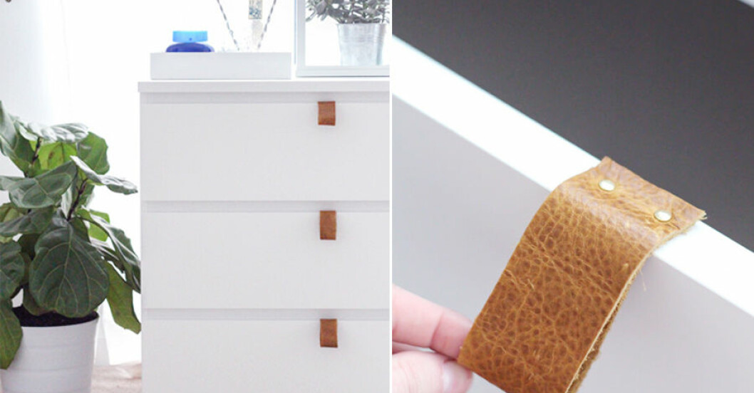 Ge din Ikea-byrå nytt liv – med läderhandtag