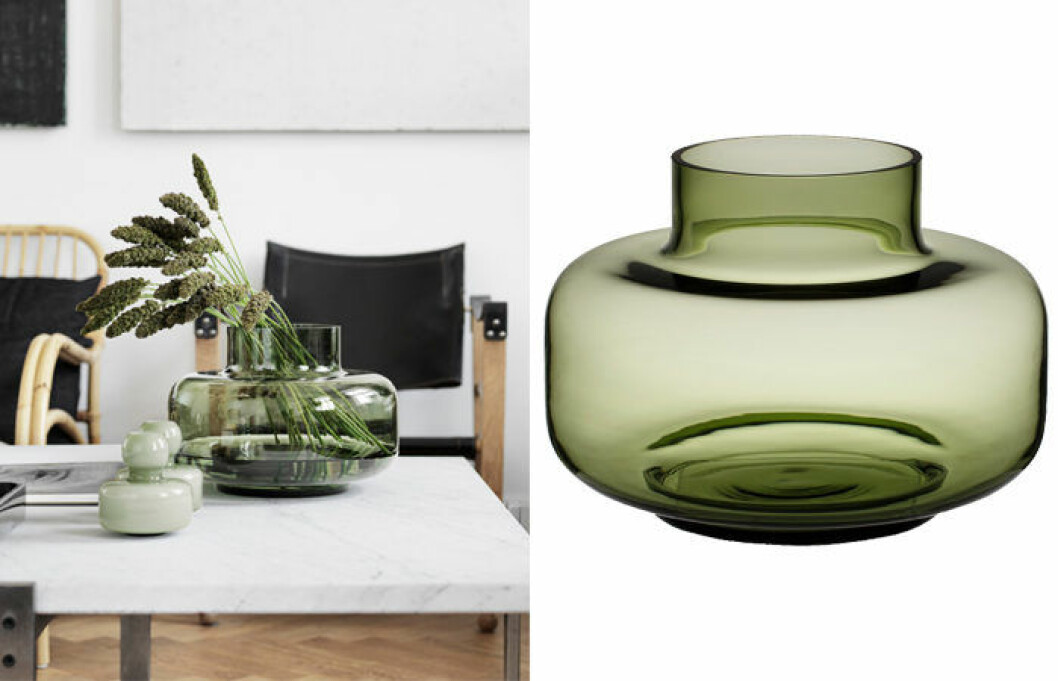 Urna vas från Marimekko i grönt