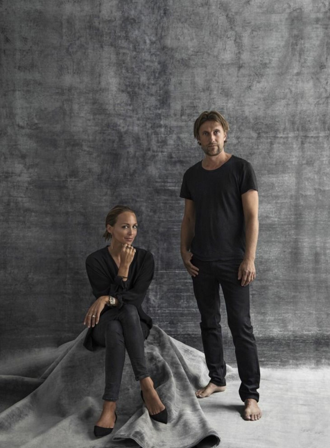 Louise Liljencrantz Sievers och Fredrik Nygren. Foto: Erik Lefvander mattor