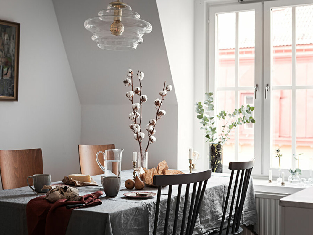 kransen matbord takkrona