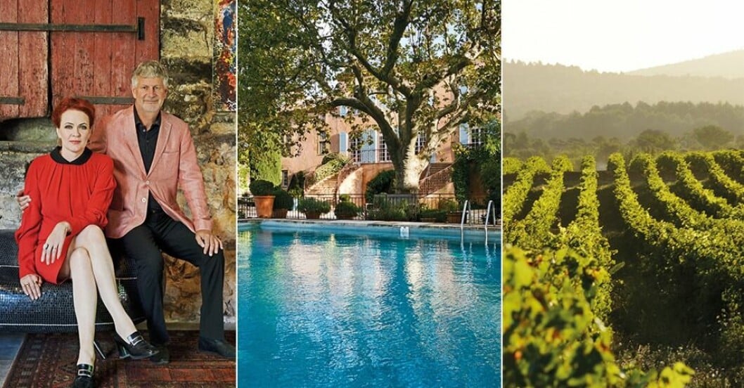 Kika in i Lauritz-ägarnas vackra vingård i Provence
