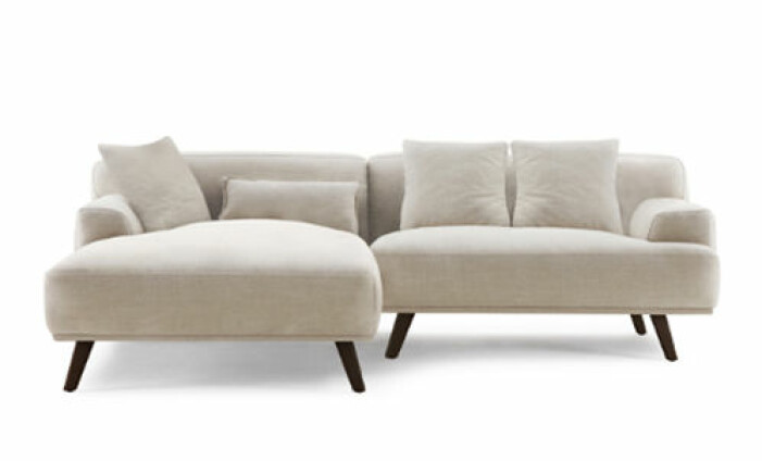 Modern soffa i linnetyg, Soffadirekt