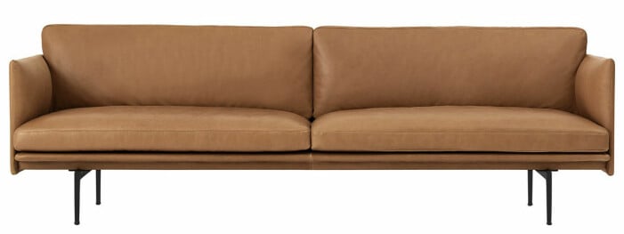 beige lädersoffa