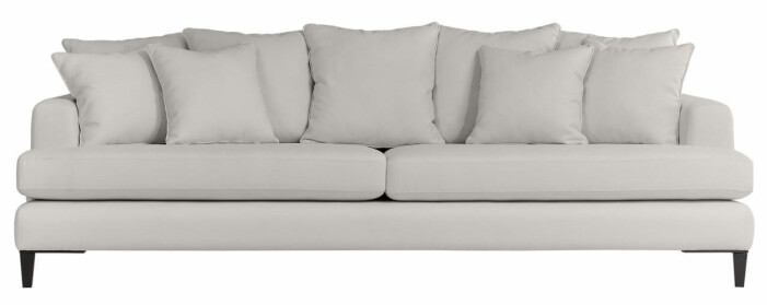 soffa i beige färg