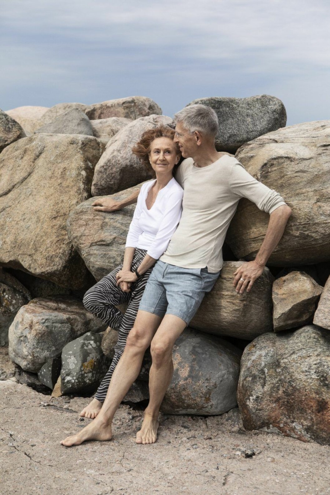 Livskamrater vid havet. Arpita Switch och Nirvan Richter.