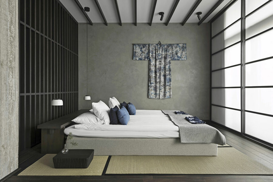 Hotellrum av Joyn, Yasuragi. Foto Erik Lefvander. YASURAGI joyn