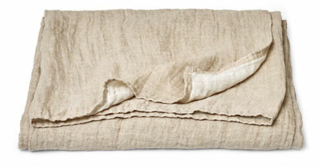 överkast linne beige