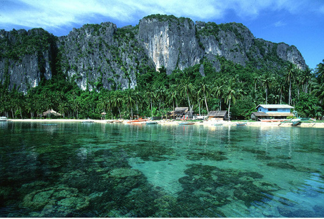 Bascuit Bay på Palawan, som hämtat ur en dröm. palawan