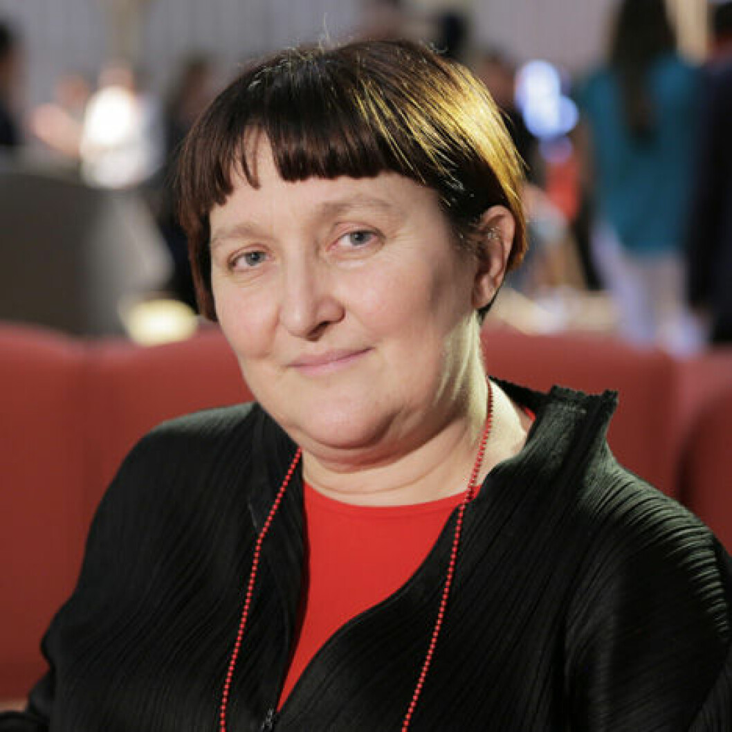 Patrizia Moroso. Foto: via <a href="http://www.dezeen.com/2015/08/14/movie-patrizia-moroso-i-want-to-work-with-designers-that-i-love-design-milan-2015/">Dezeen</a>. Patrizia Moroso
