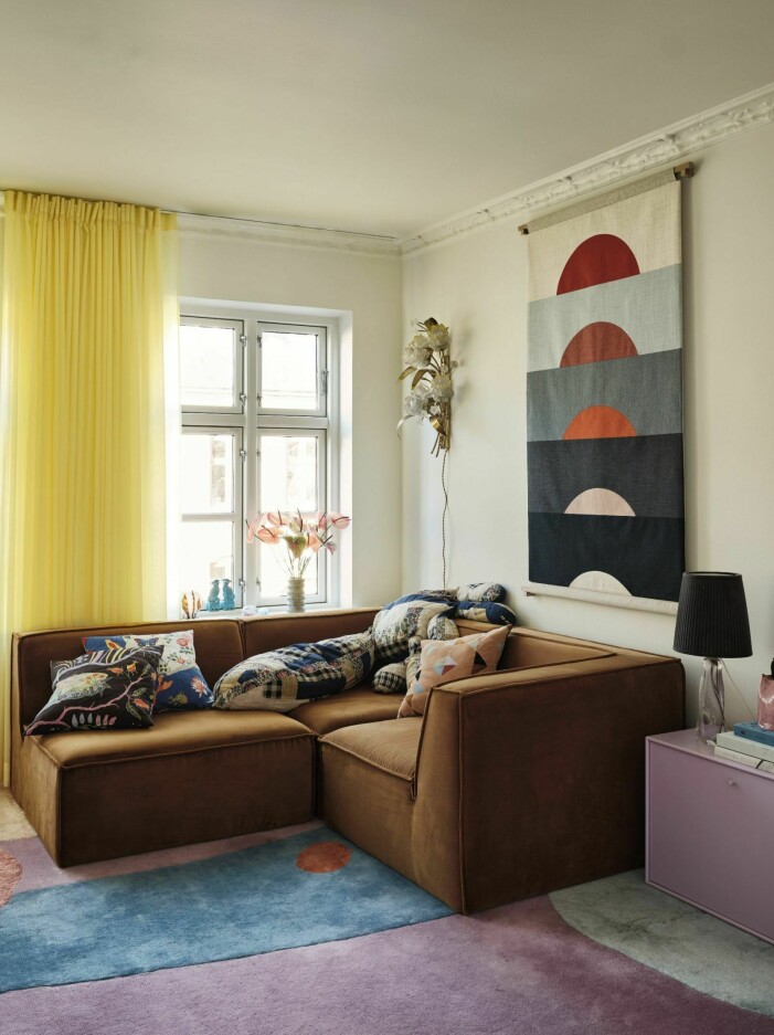 Tyg, textil och gardin hemma hos Poppykalas i Köpenhamn.