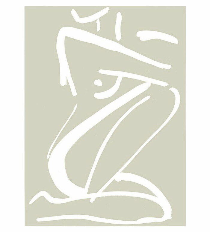 poster kropp beige