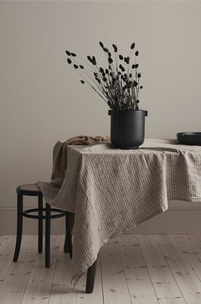 randig duk från ellos homes vinter och julkollektion