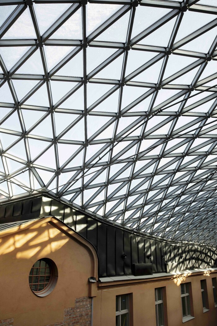 Det arkitektritade glastaket som hämtar inspiration från British Museum. Det arkitektritade glastaket som hämtar inspiration från British Museum