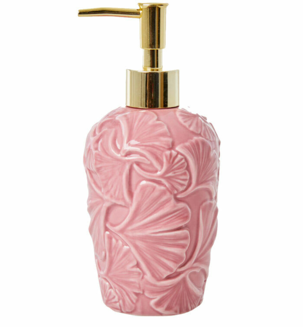 Rosa tvålpump i porslin från Royal Design