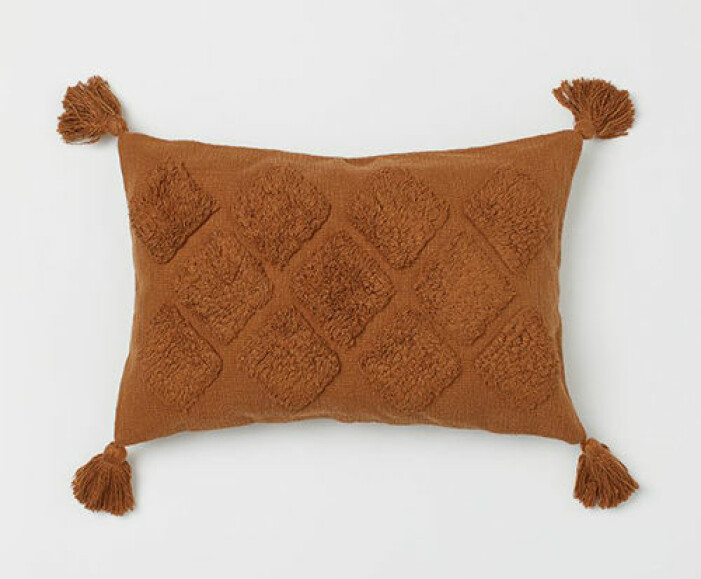 Rostbrunt kuddfordral från H&M Home