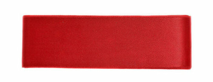 rött satinband