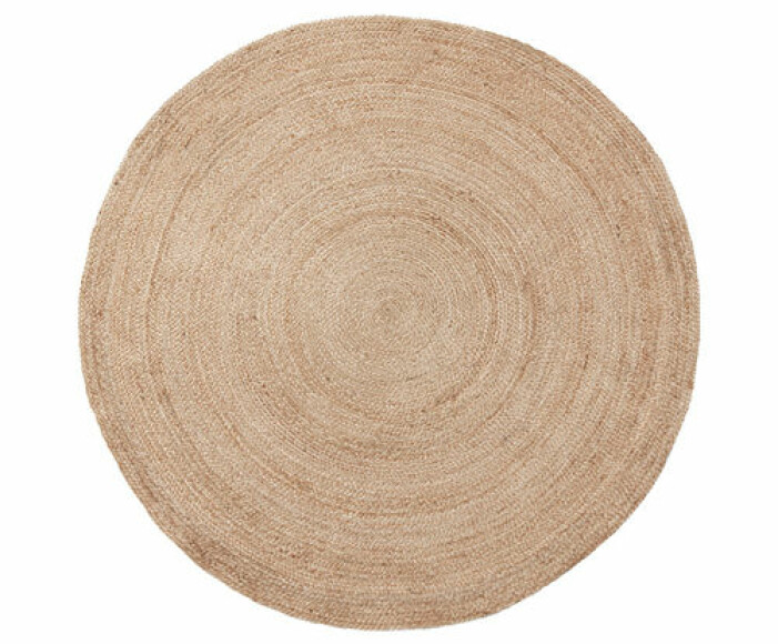 rund matta i jute från ahlens