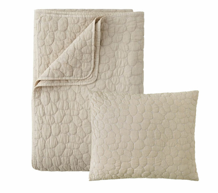 sängöverkast beige