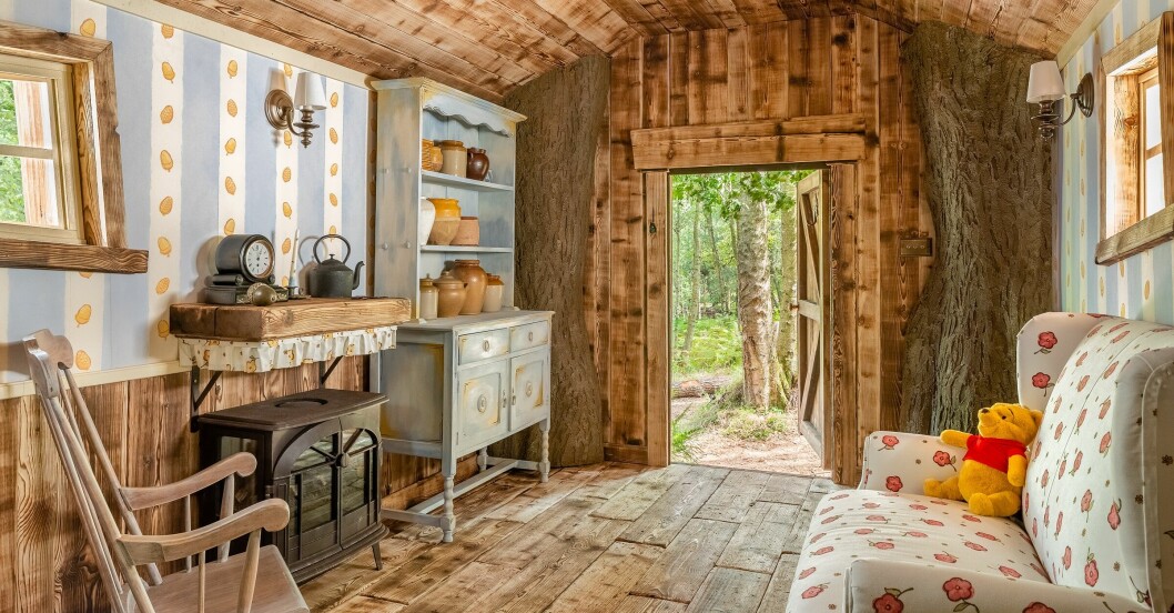 Interiörbild från Nalle Puhs hus på Airbnb