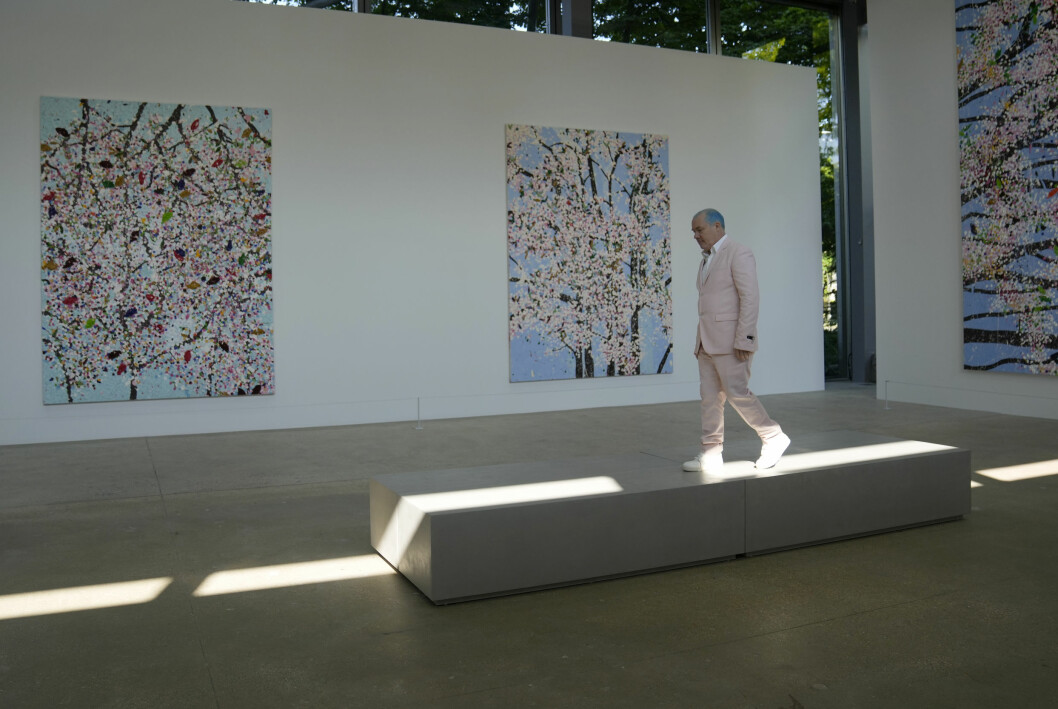 Damien Hirsts nya konstutställning på Fondation Cartier i Paris.