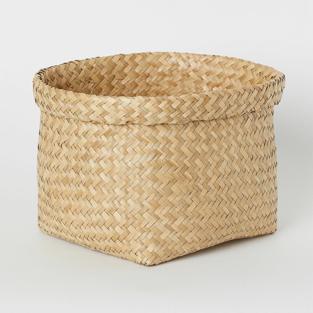 förvaringskorg i sjögräs från H&M Home