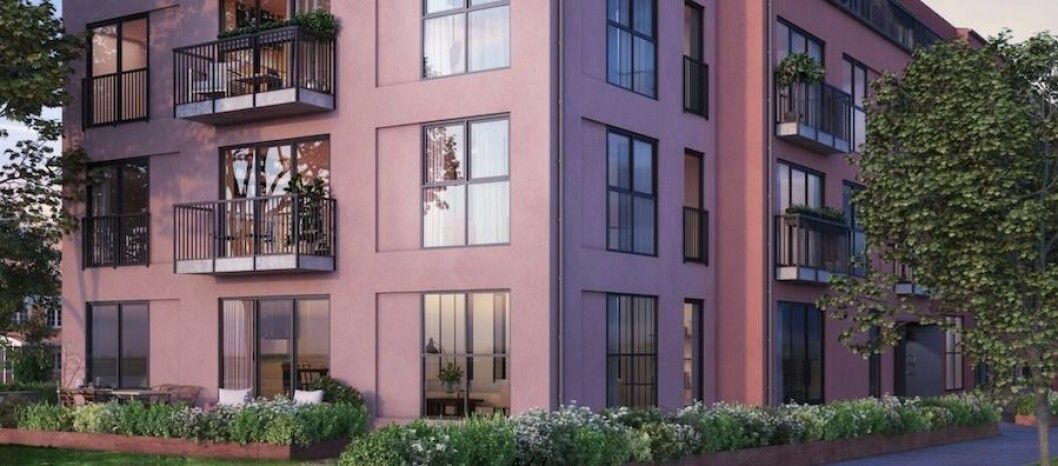 Blooc startade 2011 med ambitionen att skapa de första bostadsprodukterna och det första globala bostadsvarumärket. En rosa byggnad i modern stil.