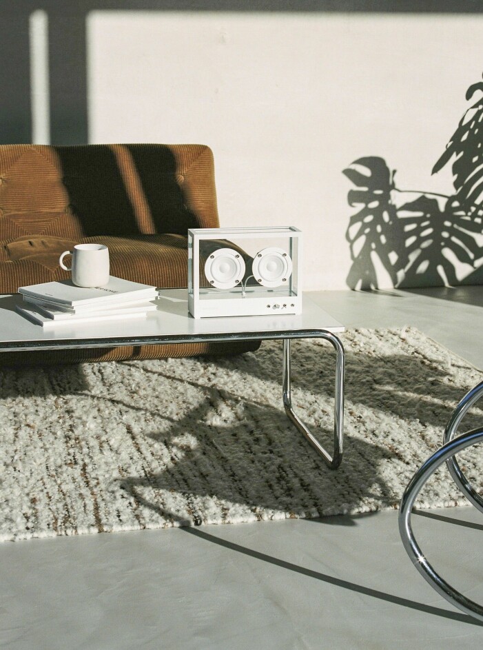 Small transparent speaker. Small transparent speaker.