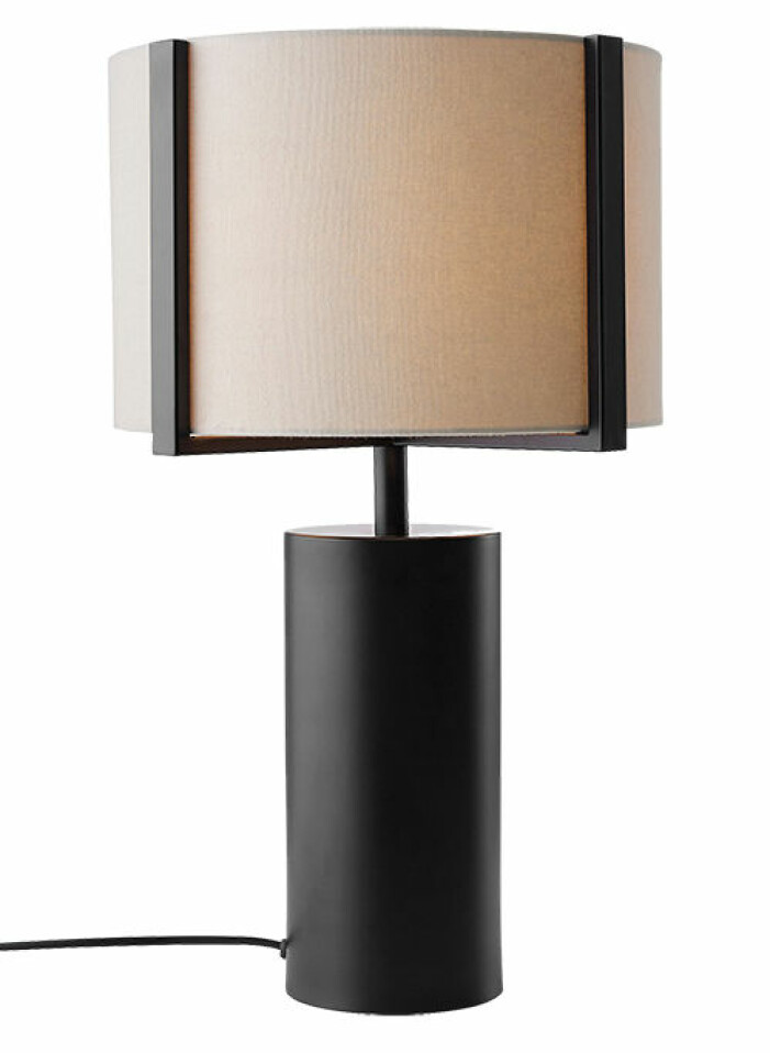 snygg bordslampa tyg