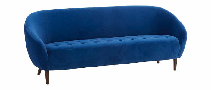 blå soffa