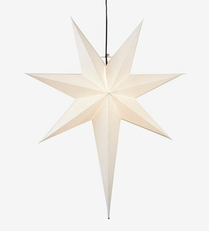 Stor vit adventsstjärna från Star Trading
