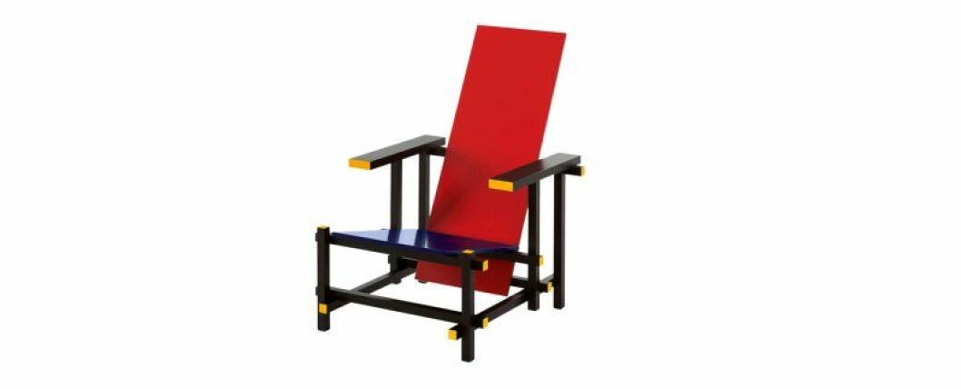 Snart kommer klara färger, tror Jacob Herzell. Stol av Rietveld. Snart kommer klara färger, tror Jacob Herzell. Stol av Rietveld.