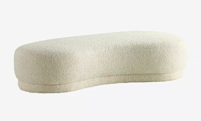 Stor sittpuff i teddymaterial, Jotex