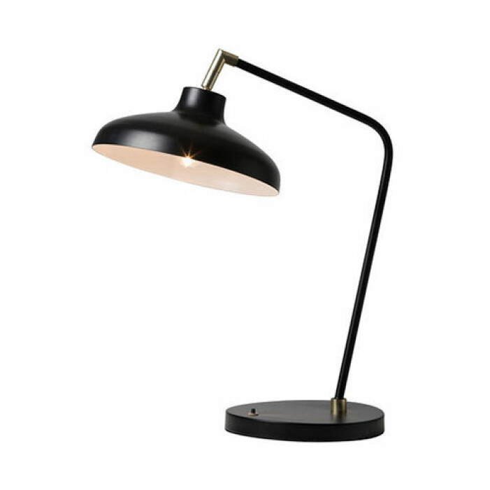 Svart bordslampa, Watt & Veke
