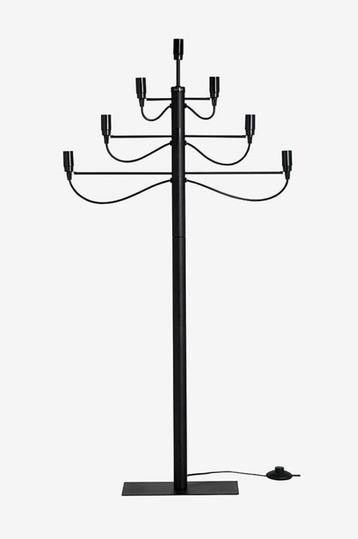 Svart golvljusstake, Star Trading