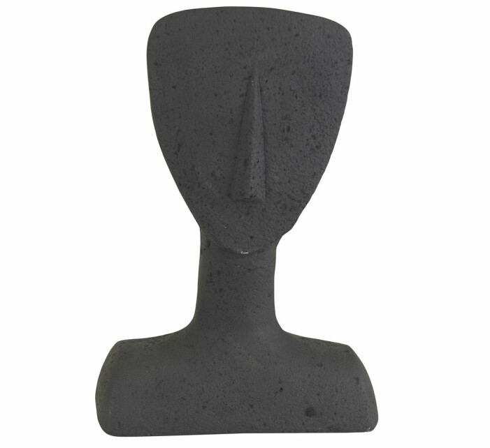svart skulptur inredning