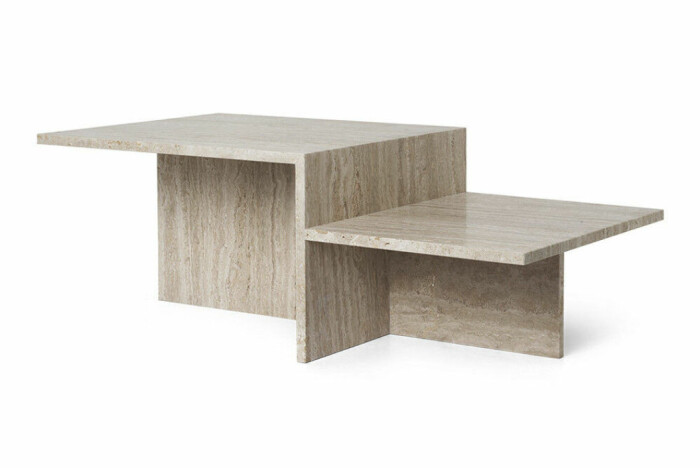 travertine soffbord från ferm living