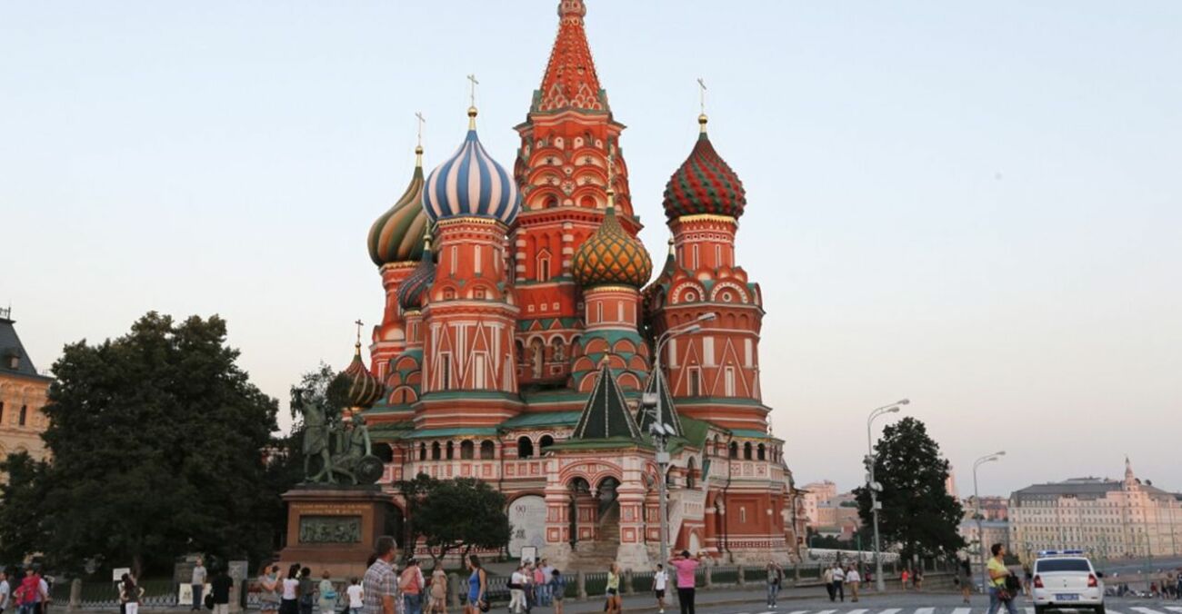 Vasilijkatedralen på Röda Torget i Moskva, Ryssland.