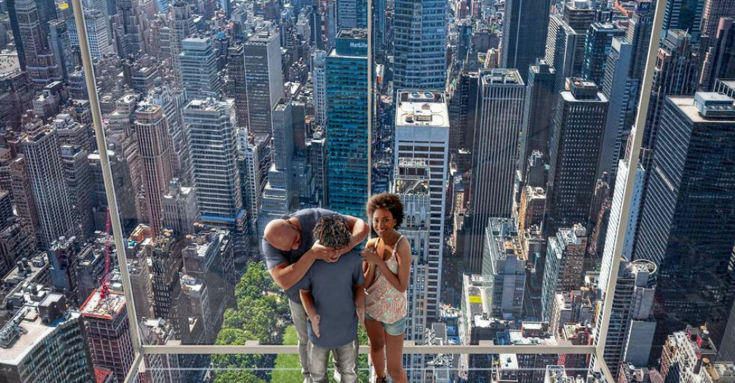 GLASHISS UTANPÅ SKYSKRAPAN VANDERBILT, NEW YORK