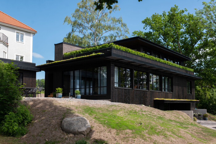 Villa J på Lidingö ritades av arkitekten Ariel Ramirez. Foto ESNY Arkitekturritad villa på Lidingö i Grand designs Sverige avsnitt fem