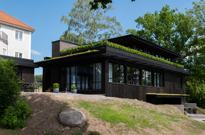 Villa J på Lidingö ritades av arkitekten Ariel Ramirez. Foto ESNY Villa J på Lidingö av Ariel Ramirez.
