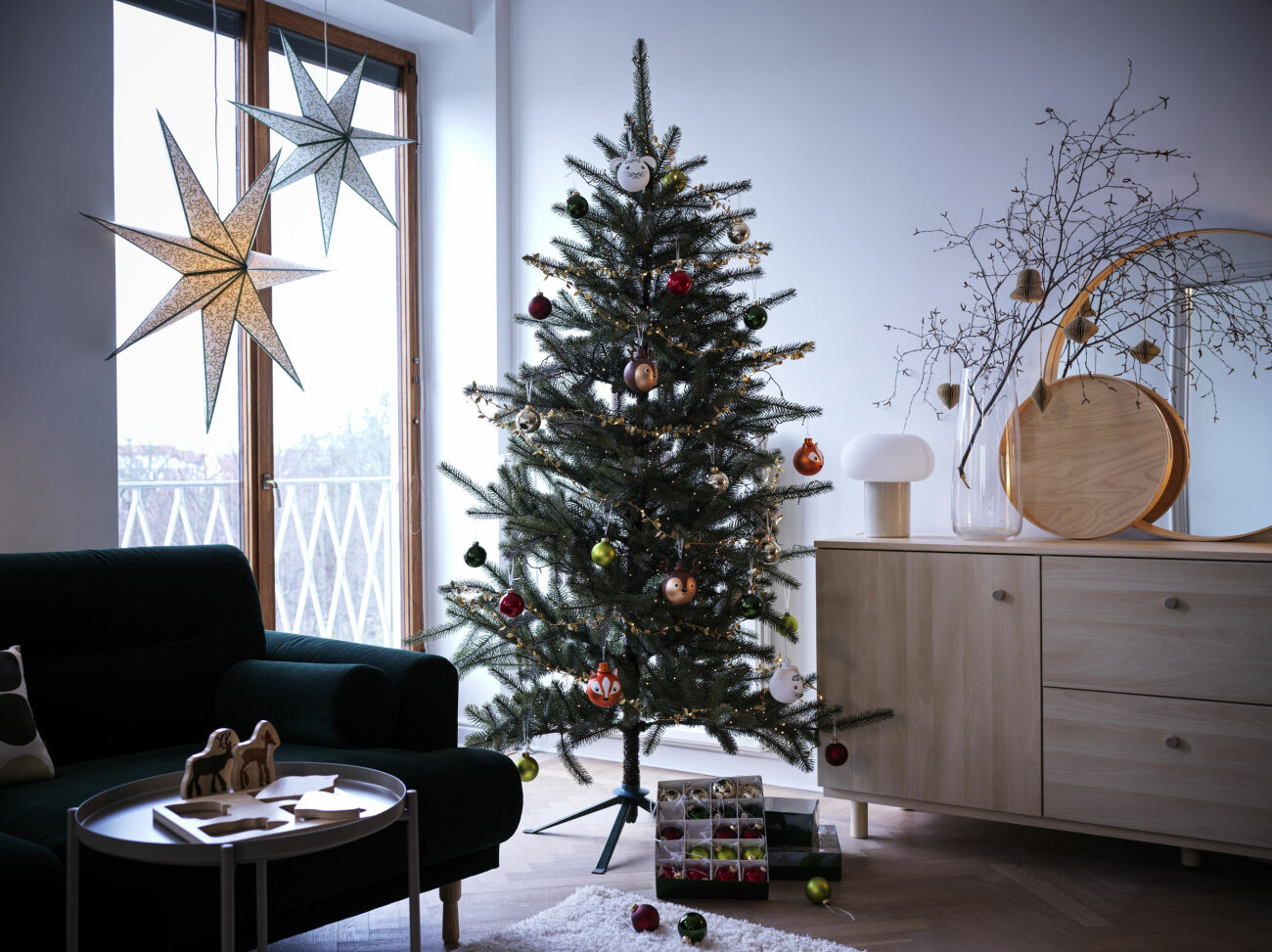 Julen på Ikea 2021, trädetaljer