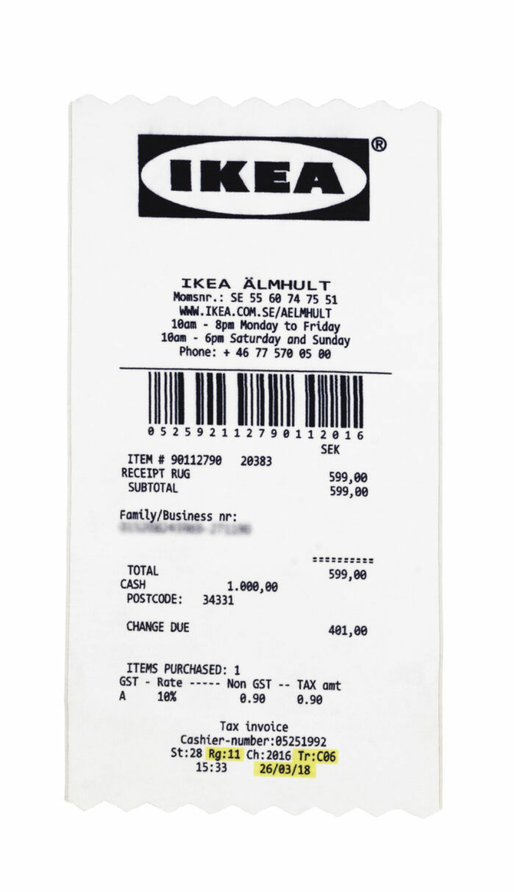 Matta med kort lugg, 90×200 cm, 599 kr. Virgil Abloh Ikea