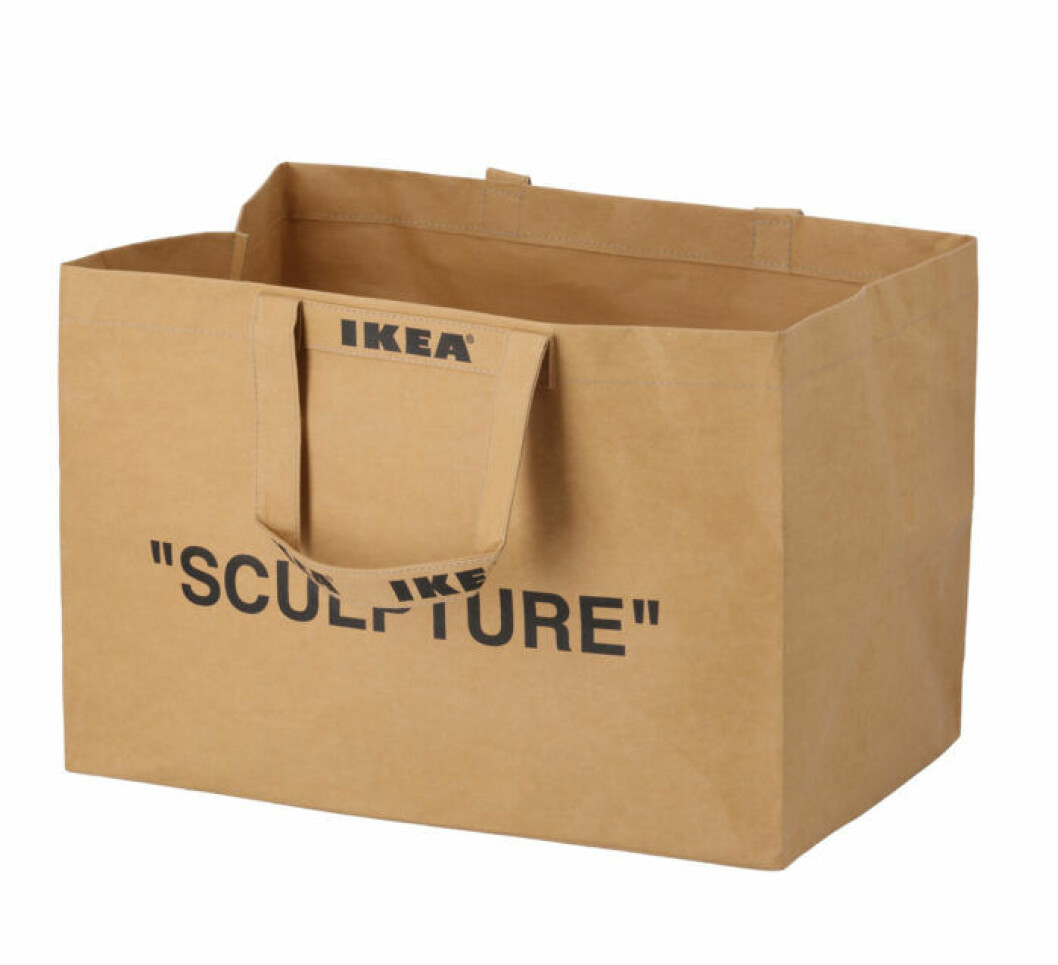 Kasse i storlekelarge, 129 kr. Virgil Abloh Ikea