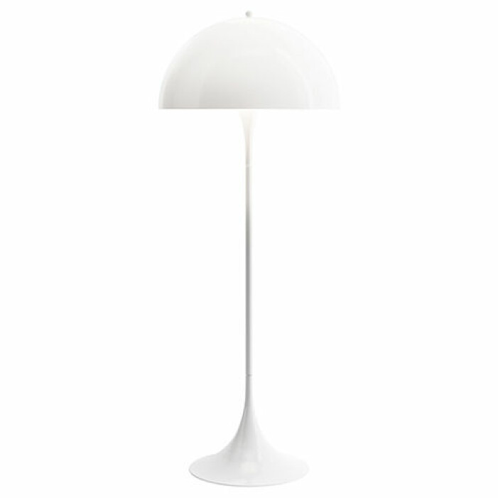 vit modern golvlampa