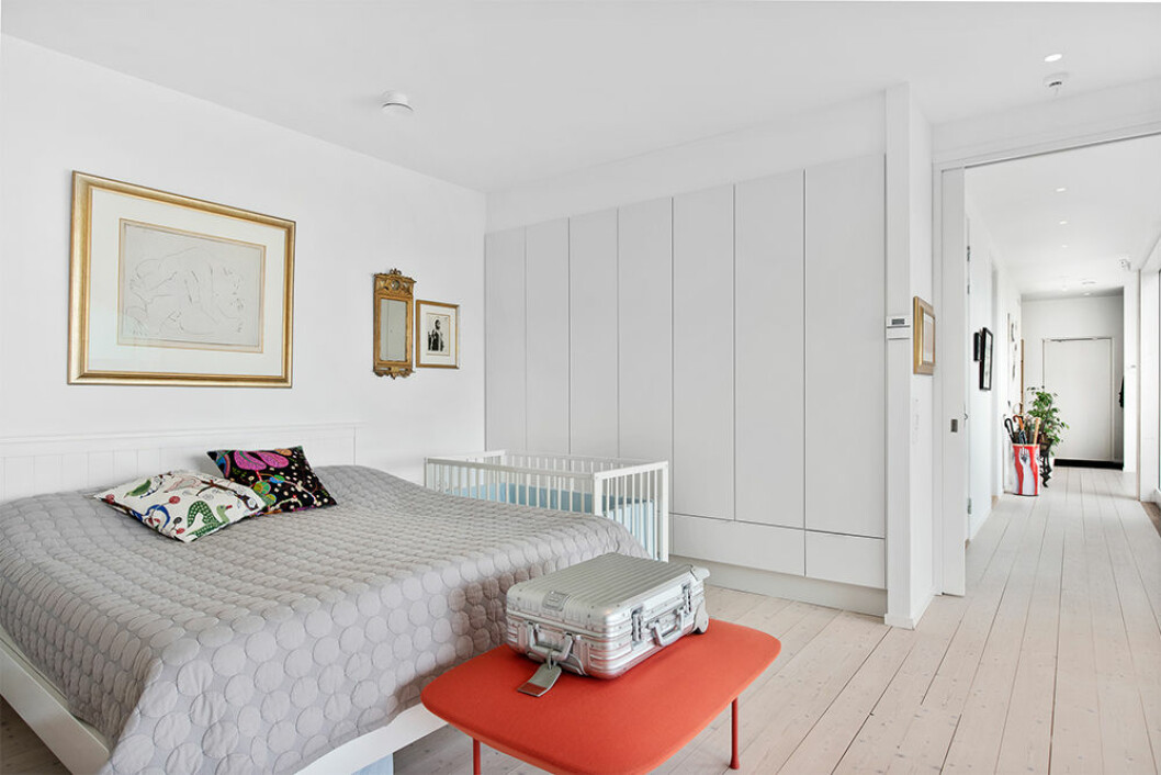 Sovrum i Villa Kristina av Wingårdhs arkitekter