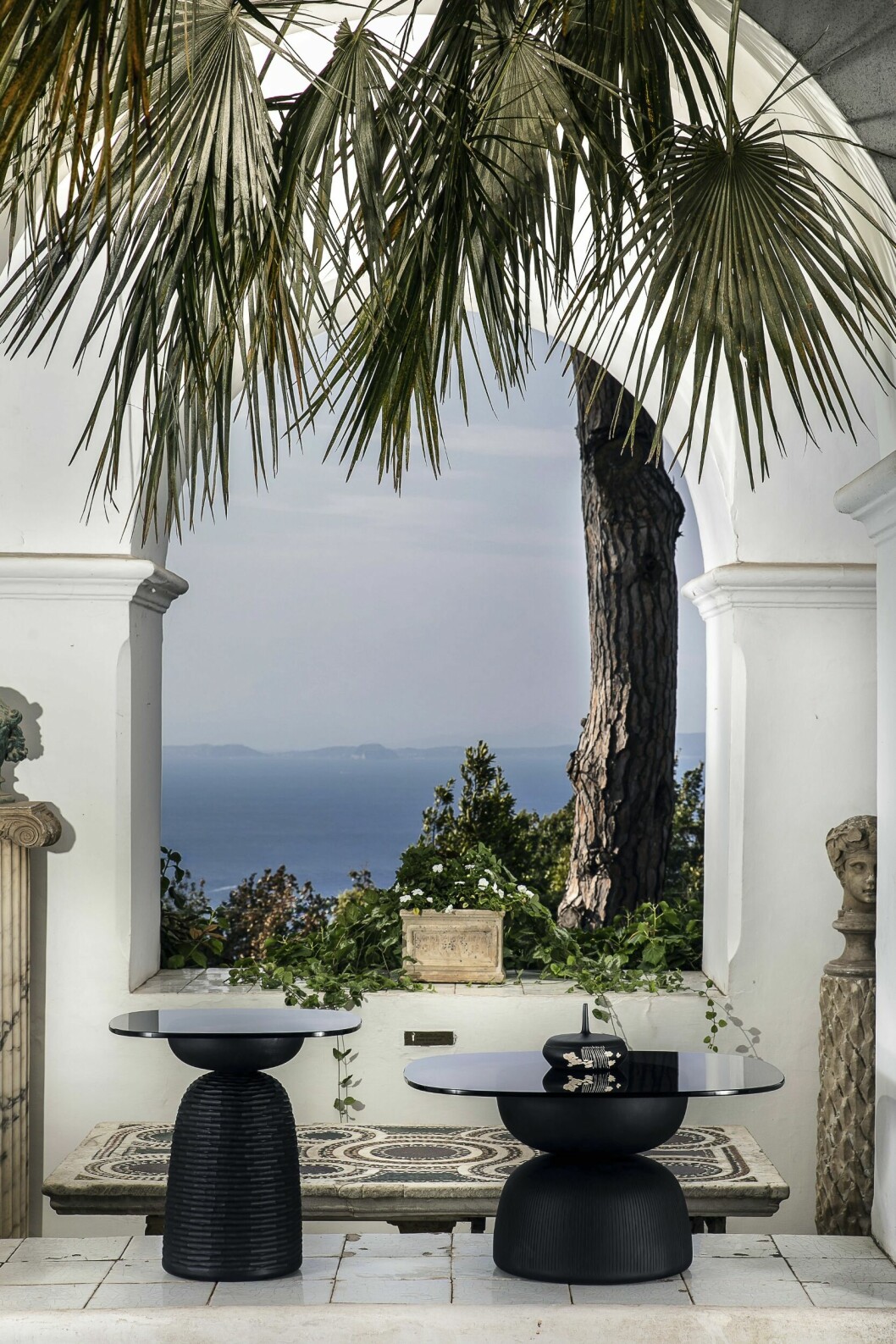Munthes medelhavsparadis på Italien, Villa San Michele var den perfekta backdropen för utställningen. Utställningen »Carving a Love Story«